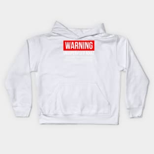 Warning Unsupervised Adult Kids Hoodie